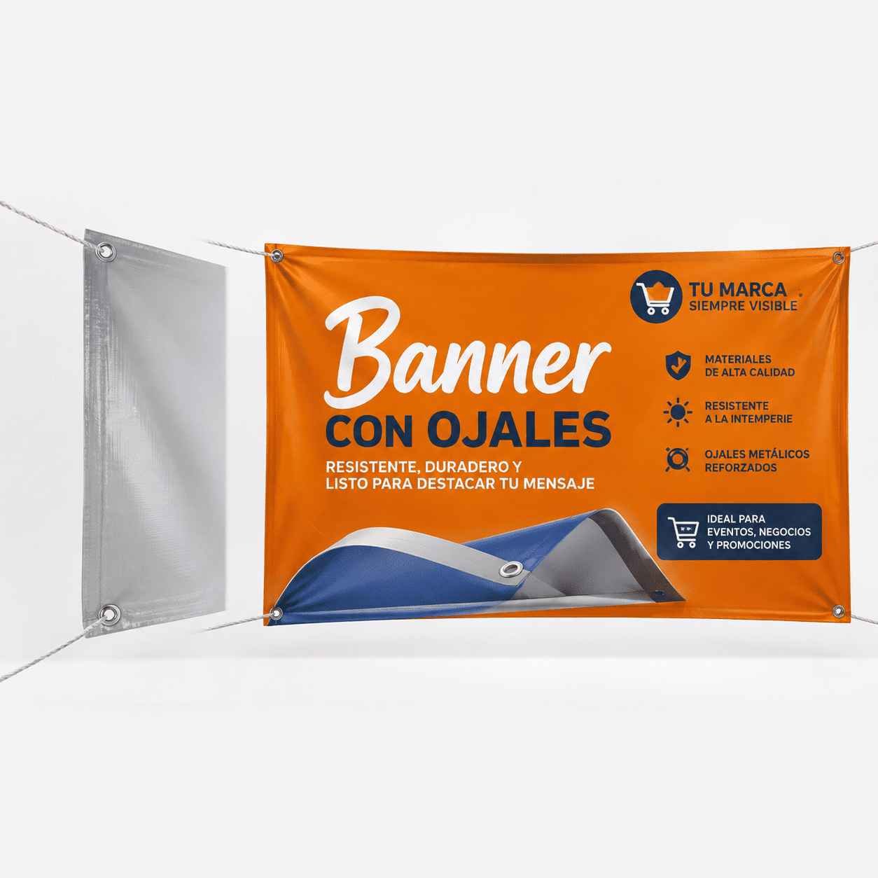 Banner con ojales