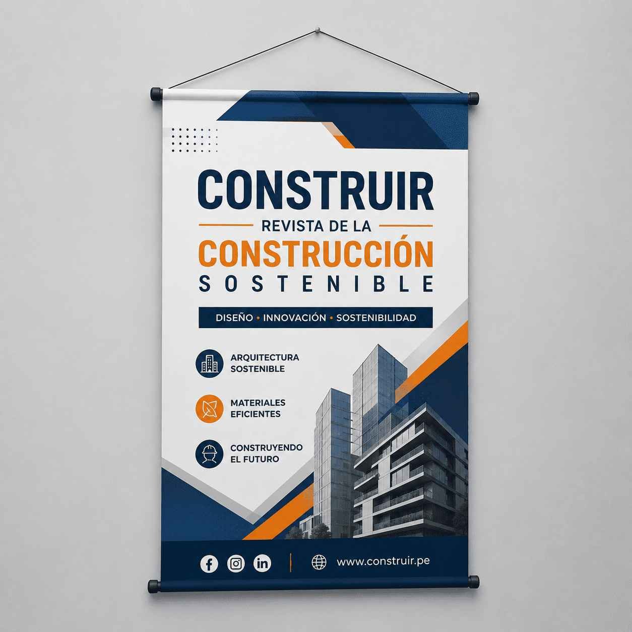 Pendón publicitario - tubo PVC