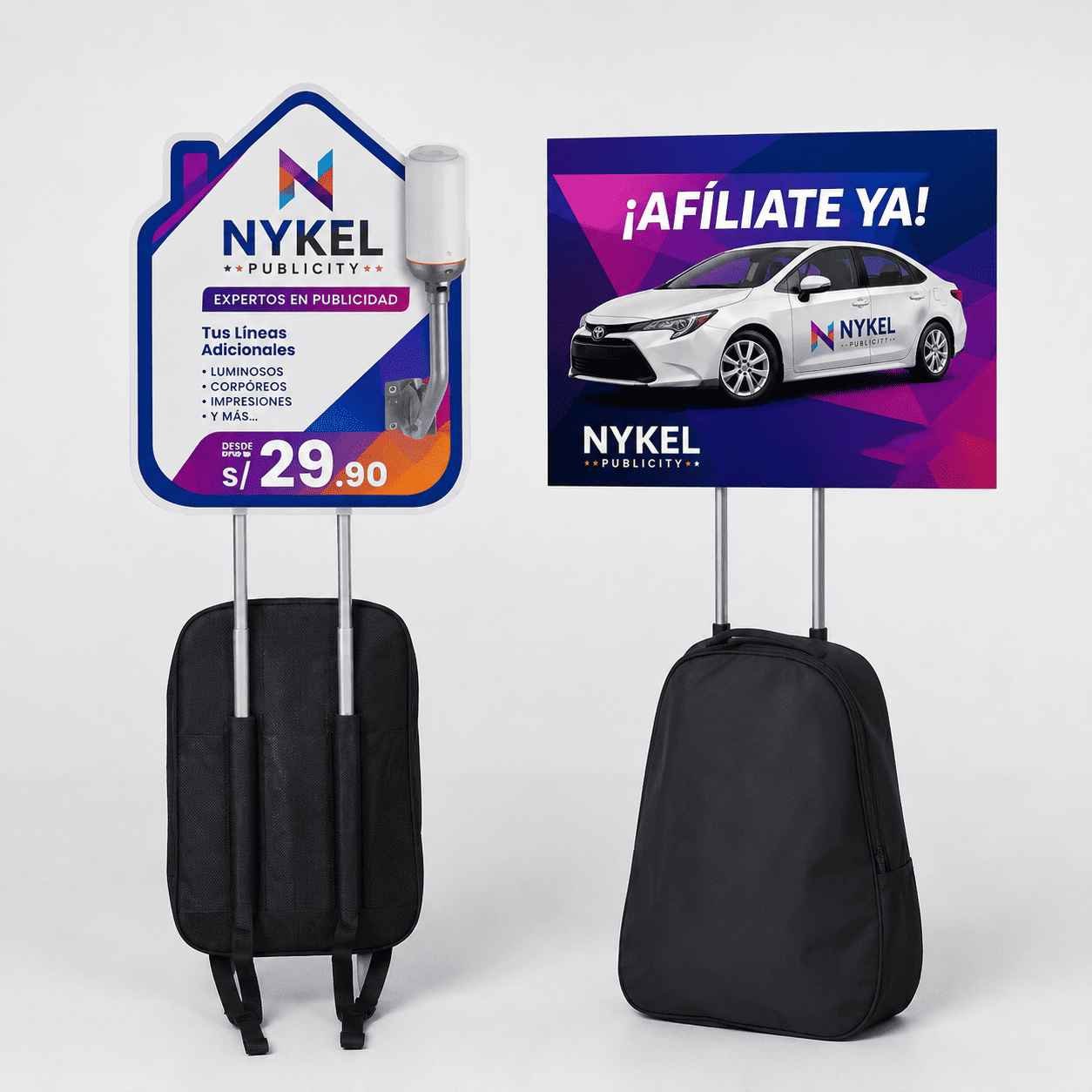 Mochila publicitaria